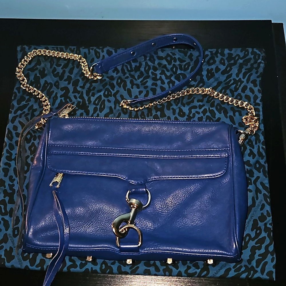 Rebecca Minkoff MAC Full Size Blue with matching dustbag